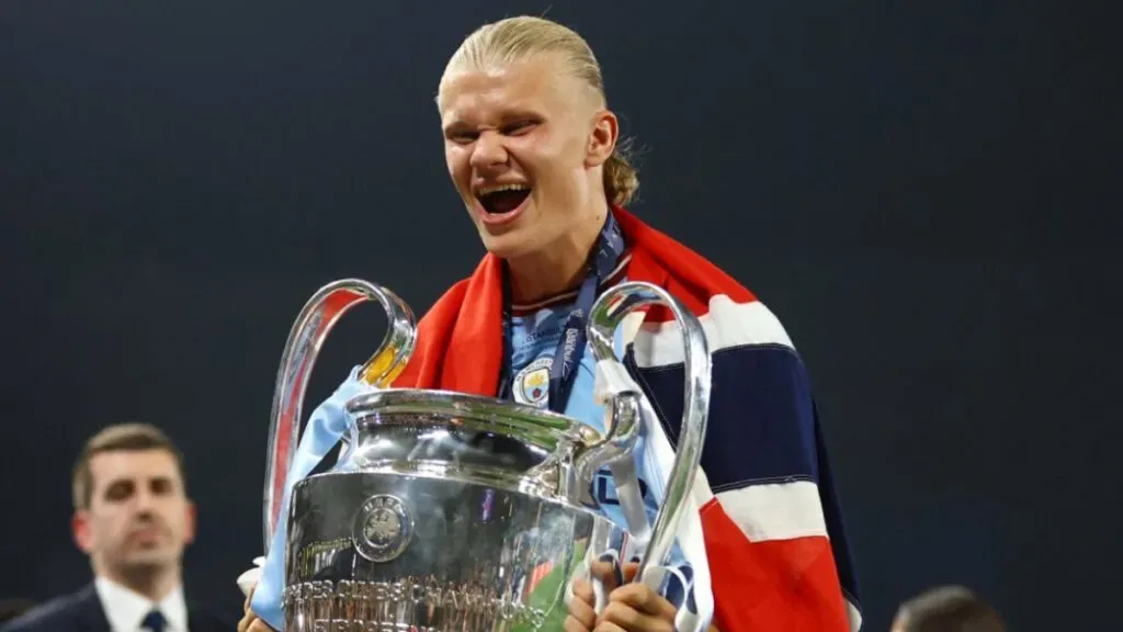 Haaland fue goleador y campeón de todo con el Manchester City.