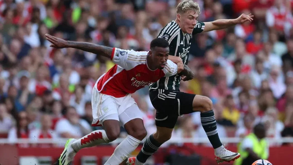 Hojlund, en su debut con Manchester United (Getty Images).