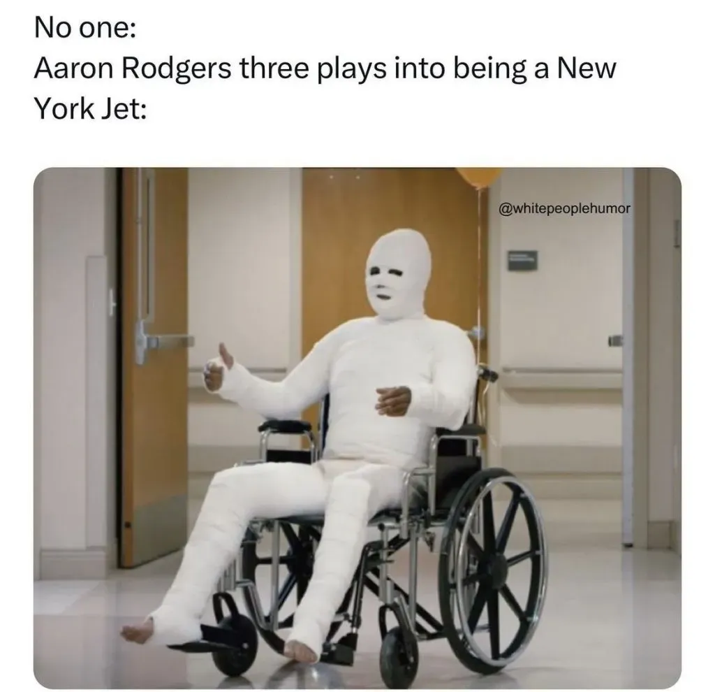 Meme sobre Rodgers (Foto: X / @kayneilly)