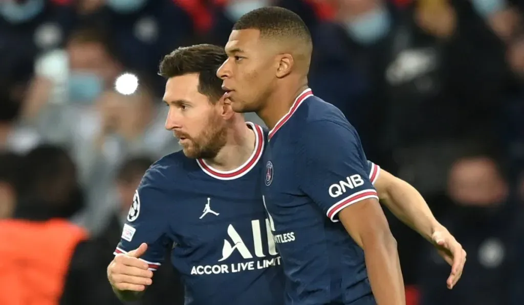 Kylian Mbappé y Lionel Messi: Getty Images
