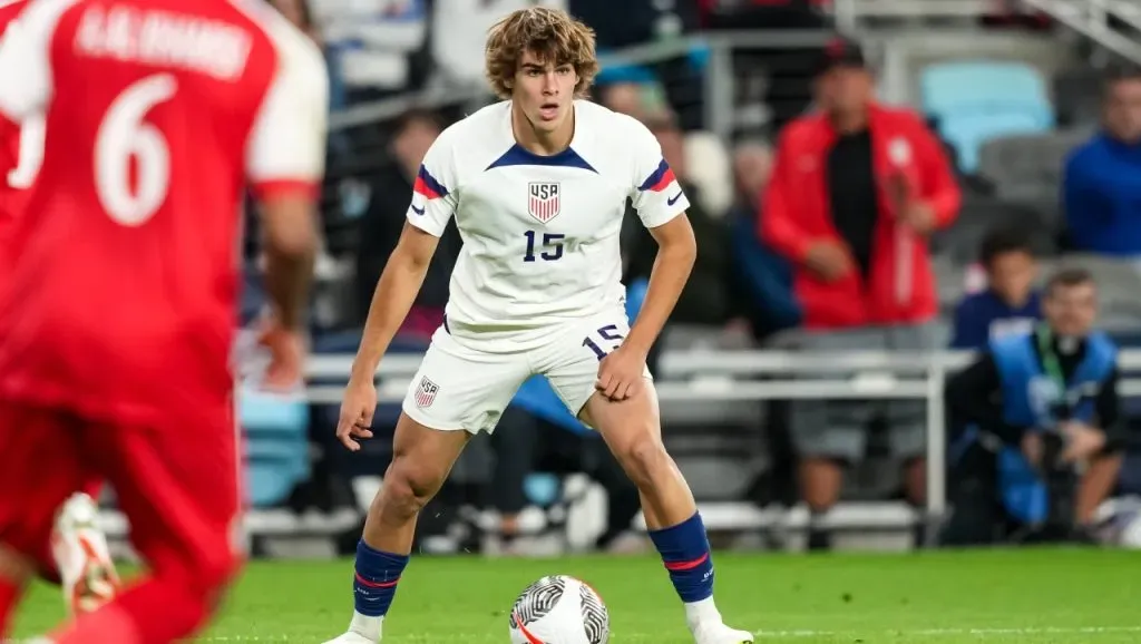 Benja Cremaschi, en su debut con la selección de Estados Unidos (Getty Images).