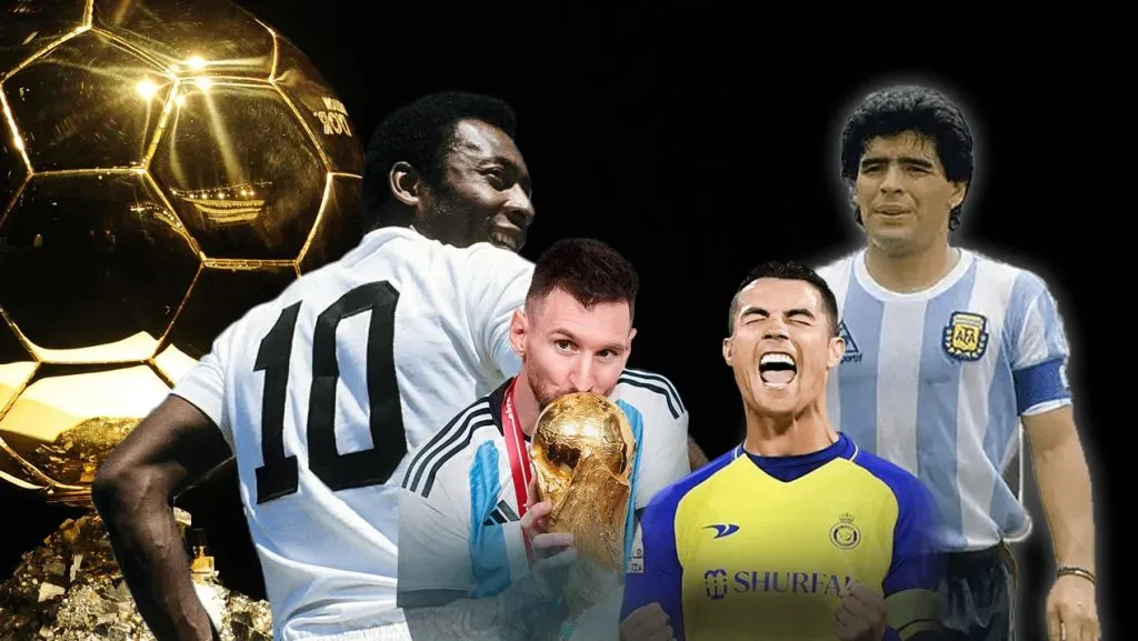 IA elige al mejor jugador de todos los tiempos Pelé, Maradona, Cristiano Ronaldo, Messi