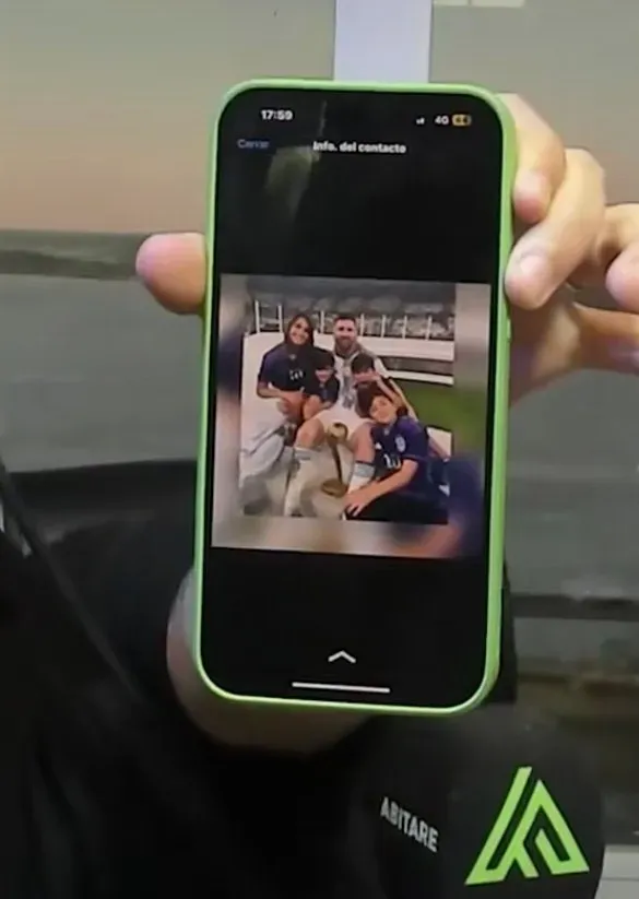 Foto que tiene Messi de perfil en WhatsApp (Foto: X / @M30Xtra)