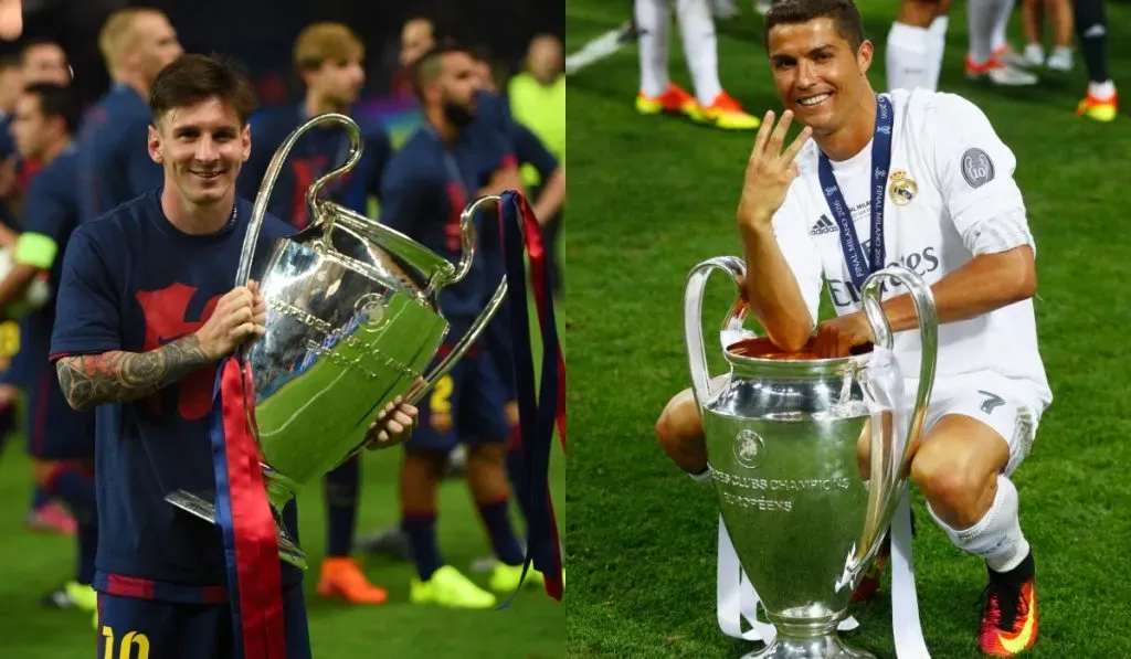 Lionel Messi vs. Cristiano Ronaldo en la UCL: Getty Images