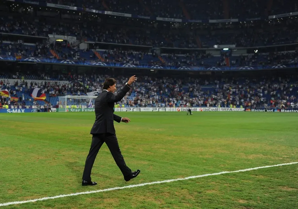 Rafael Nadal en el Santiago Bernabéu. Getty Images.