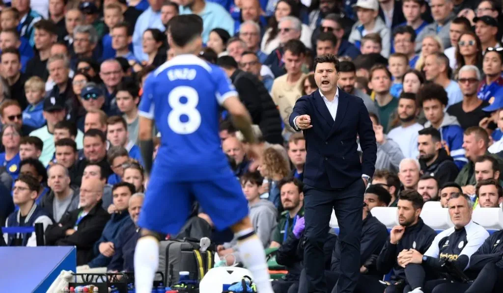 Mauricio Pochettino y Enzo Fernández: Getty Images