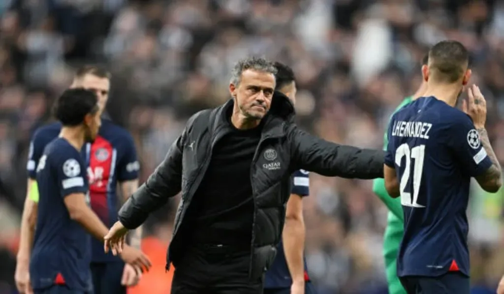 Luis Enrique post 4-1 en Newcastle: Getty Images