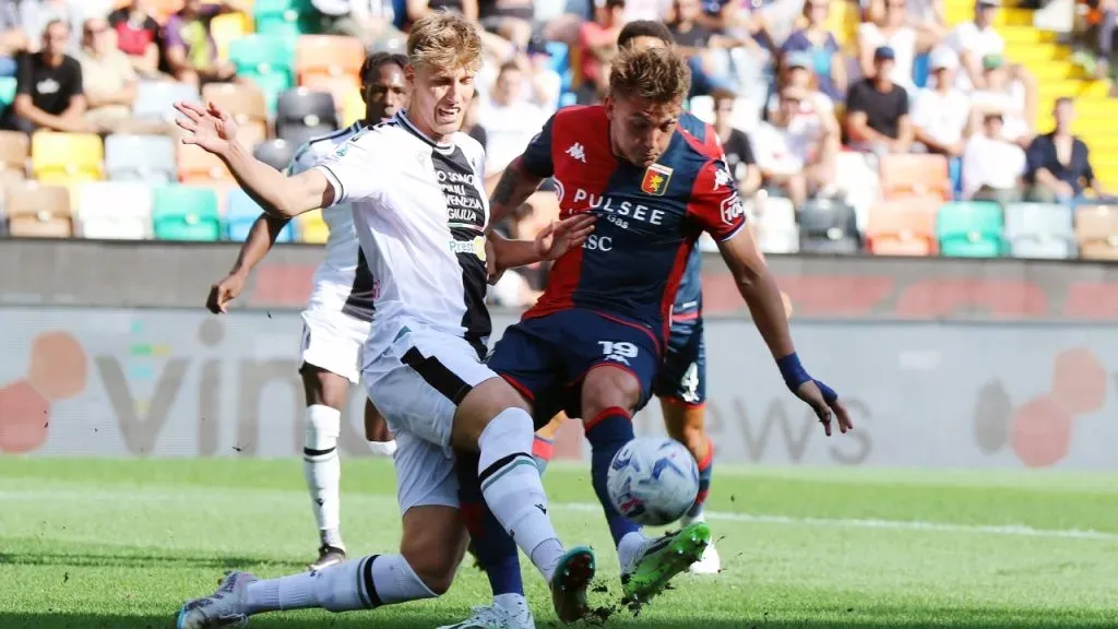 Retegui sufrió un duro golpe ante Udinese (IMAGO / LaPresse).