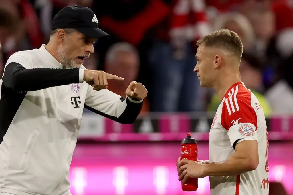 Kimmich recibe indicaciones de Tuchel en la Bundesliga. (Foto: Getty)