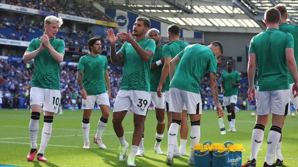 Newcastle ya utiliza el verde característico de Arabia Saudita (Getty Images).