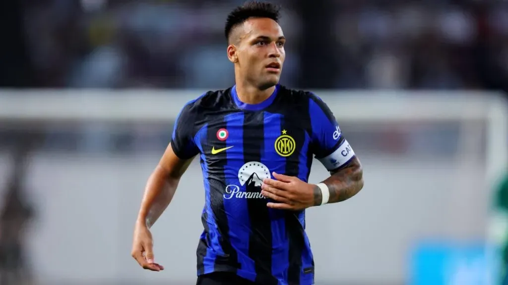 Lautaro Martínez capitán de Inter de Milán y el de mejor tasación en Argentina con 100 millones de euros (Getty Images)
