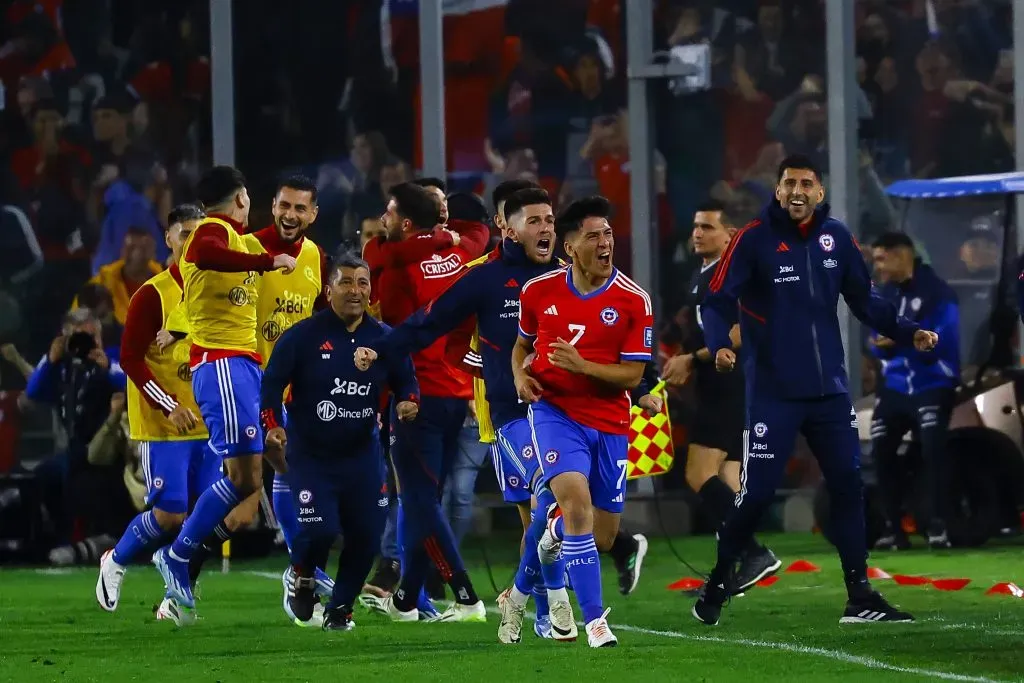 Chile celebra su segundo gol (FOTO: GETTY IMAGES).