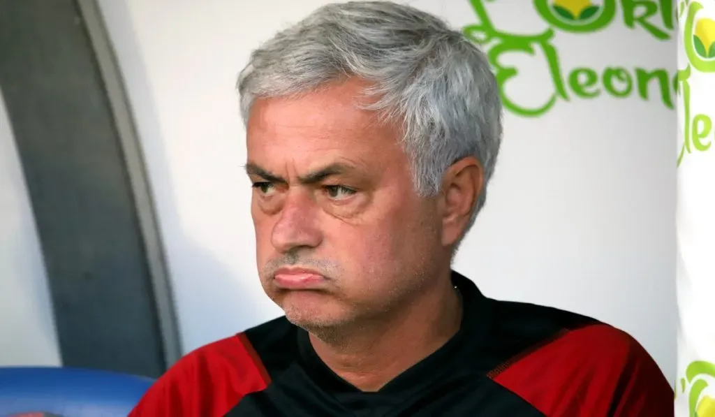 José Mourinho en un duelo con Roma: Getty Images