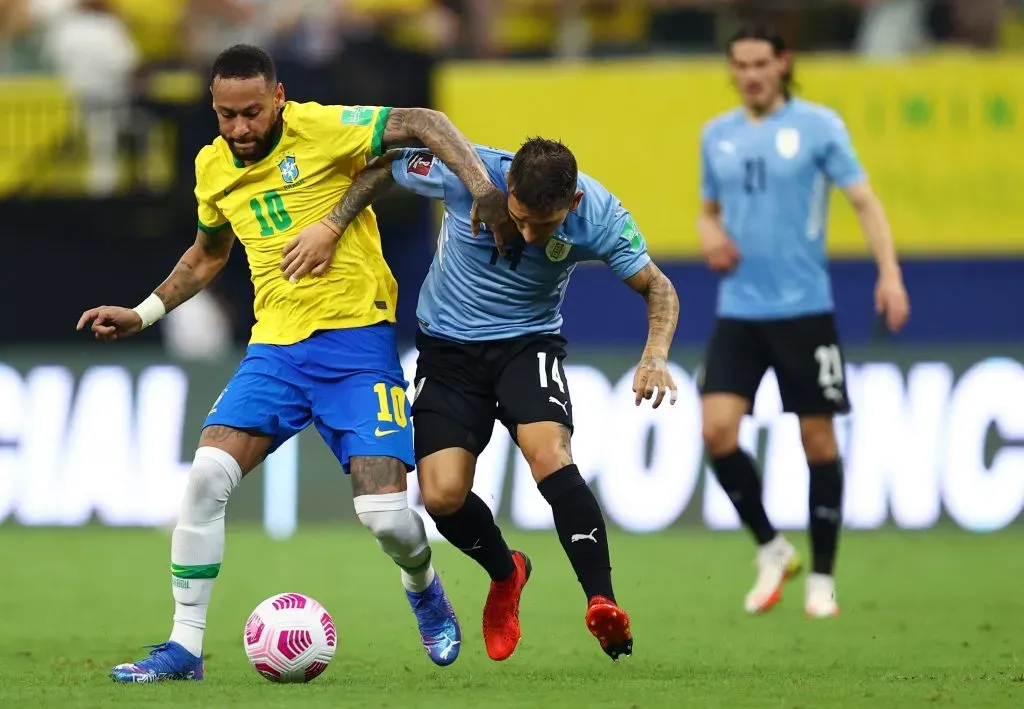 Brasil goleó 4-1 a Uruguay en su último enfrentamiento, rumbo a Qatar 2022. Foto: Getty Images