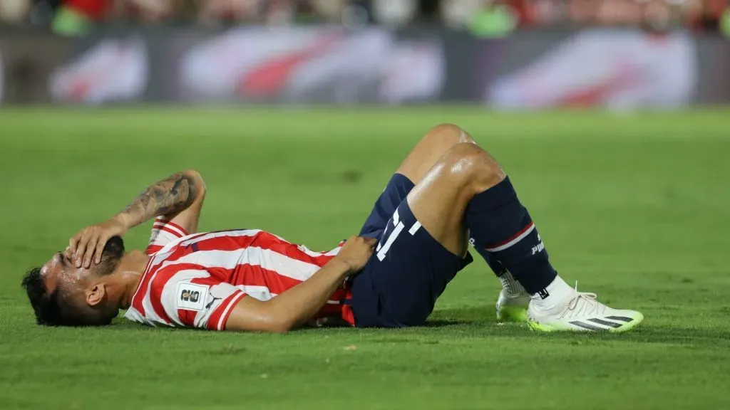 Alberto Espínola, lesionado (Getty Images).