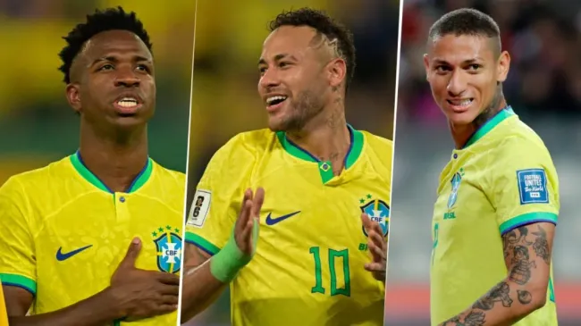 Vinicius, Neymar, Richarlison, en el ojo de la tormenta (Getty Images).