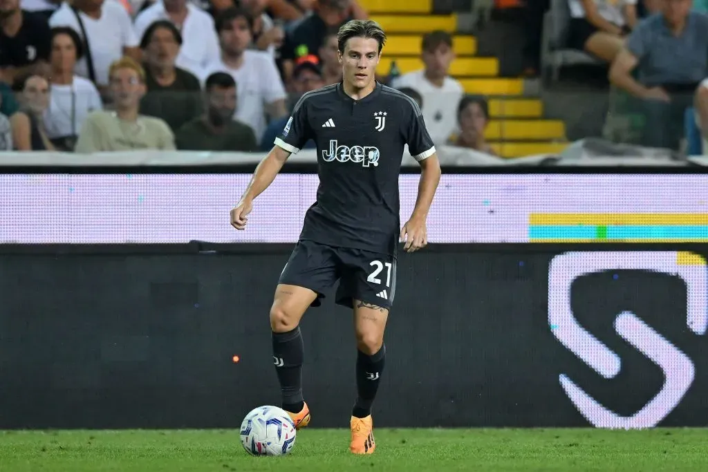 Nicolò Fagioli en el partido entre Juventus y Udinese (Getty)