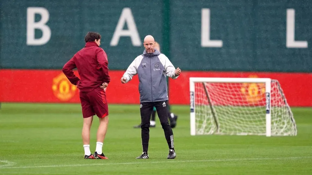 Ten Hag, en el centro de entrenamiento de Carrington (IMAGO / PA Images).