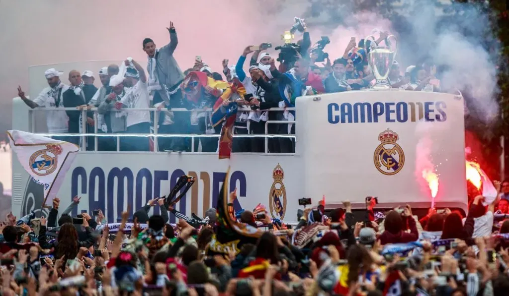 Celebración de Real Madrid en la Plaza de Cibeles: Getty Images