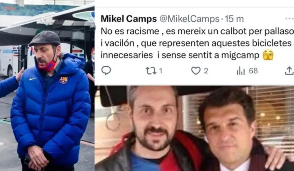 Mikel Camps, el directivo del Barcelona que llamó payaso a Vinicius: TW