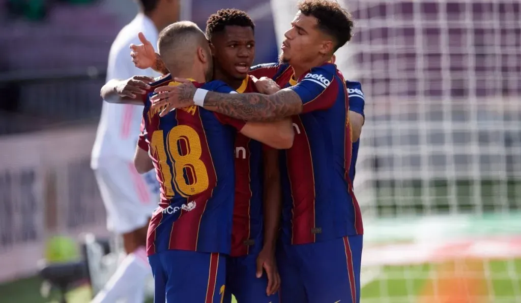 Gol de Ansu Fati al Real Madrid en el Camp Nou: Getty Images