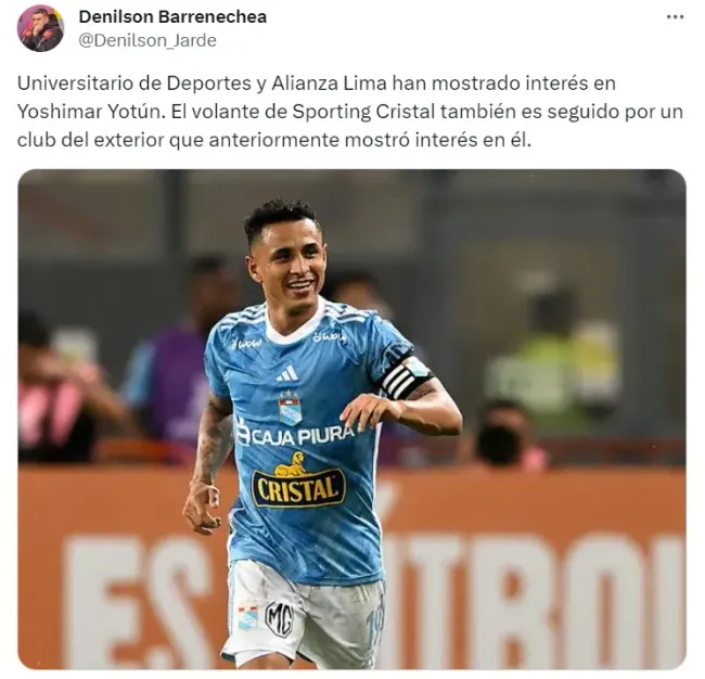 ¿Yoshimar Yotún dejará Sporting Cristal? | Créditos: Denilson Barrenechea.