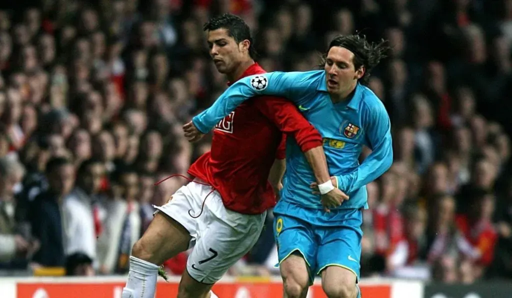 Primer Messi vs. CR7 en las semifinales de la Champions 07/08: Getty Images