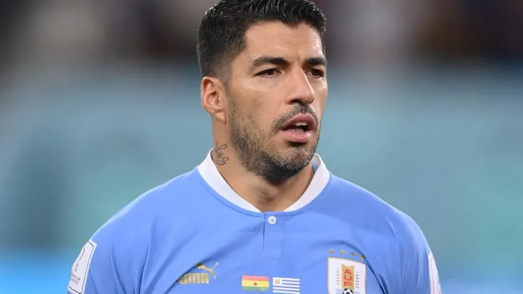 Luis Suárez, en su último partido con Uruguay (Getty Images).