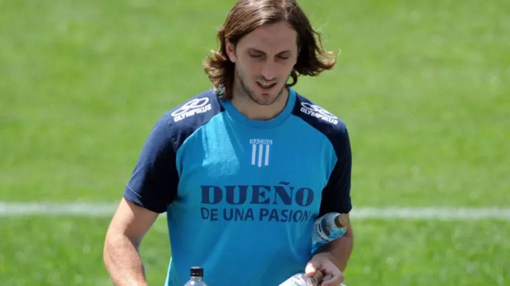 Luis Zubeldía durante su etapa de Racing Club de Argentina.