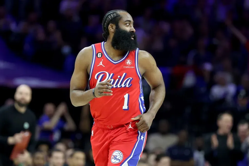 James Harden en Philadelphia 76ers (Getty Images).