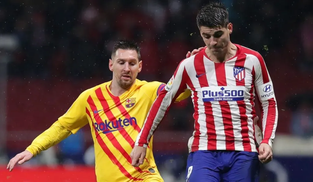 Lionel Messi vs. Álvaro Morata en LaLiga: Getty Images