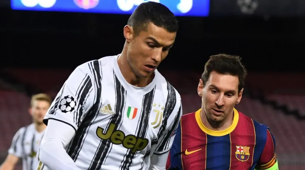 Cristiano anotó 2 goles contra el Barcelona de Messi en la Champions 2020-21 (Foto: Getty Images)