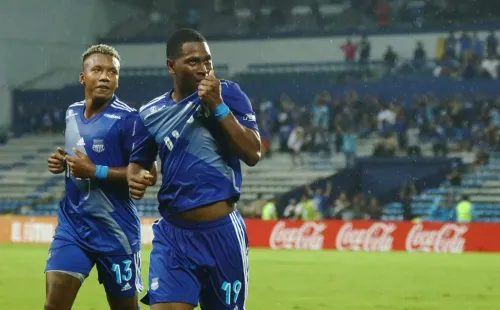 Bryan Angulo no ha marcado ni un solo gol con Emelec en toda la temporada. (FOTO: API)