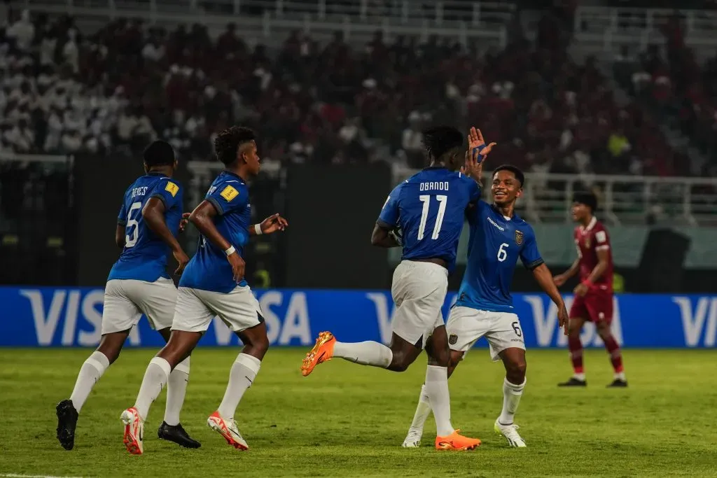 Allen Obando anotó el gol del empate para Ecuador ante Indonesia en el inicio del Mundial Sub-17. (Foto: Prensa FEF)
