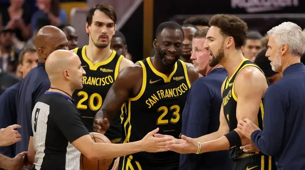 Draymond Green y Klay Thompson fueron expulsados en Warriors vs. Timberwolves. (Foto: Getty Images)
