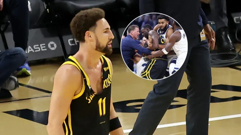 Klay Thompson y Draymond Green, expulsados en Warriors vs. Timberwolves