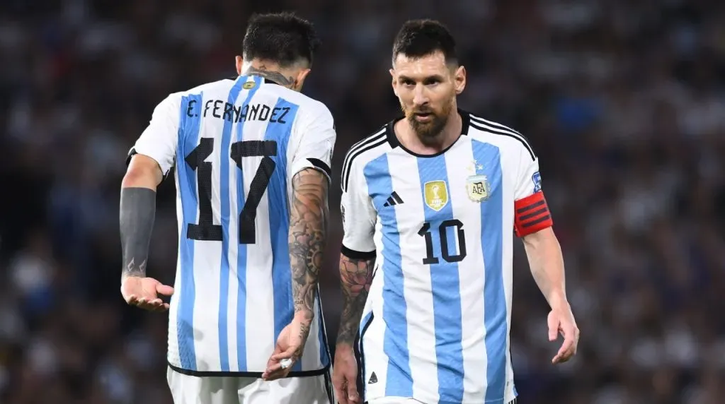 Messi estrelló un balón en el palo durante Argentina vs. Uruguay. (Foto: Getty Images)