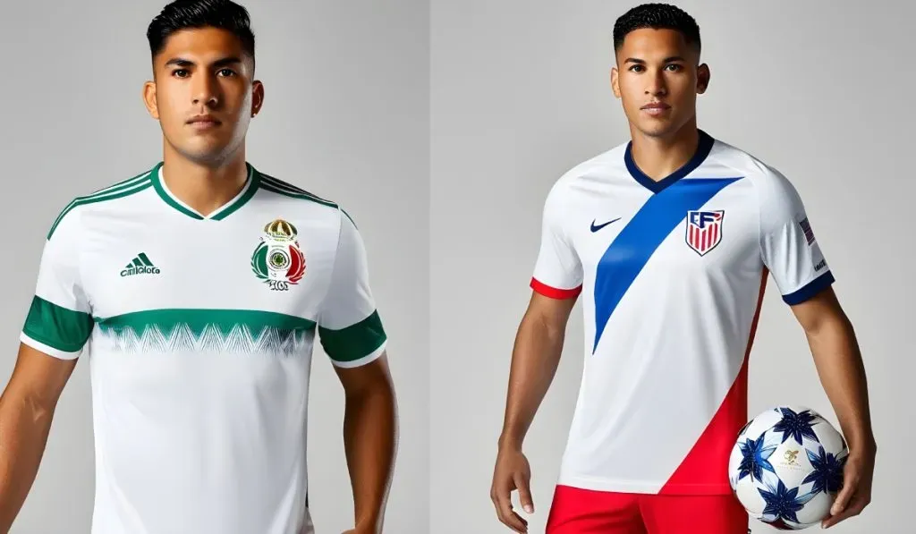 Las camisetas de México y Estados Unidos para el Mundial 2026 según la IA.
