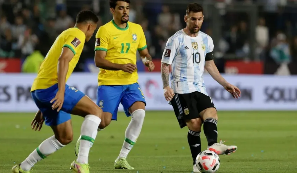 Lionel Messi vs. Brasil en Eliminatorias: Getty Images