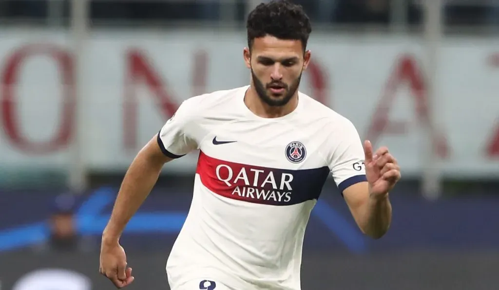 Gonçalo Ramos en la derrota del PSG ante AC Milan por 2-1: Getty Images
