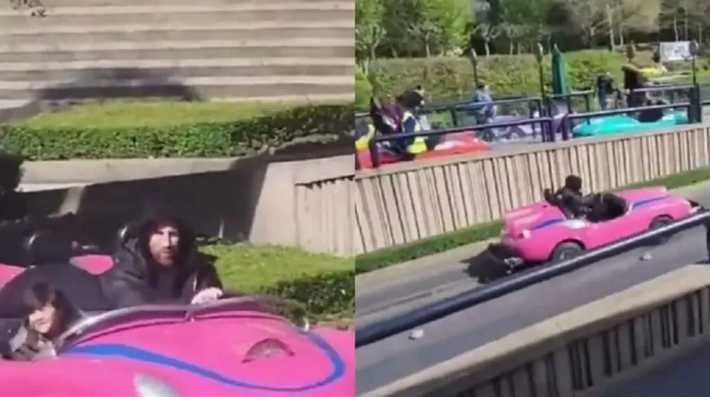 Messi con su hijo Ciro en Disney. (Foto: X / @chespiroto)