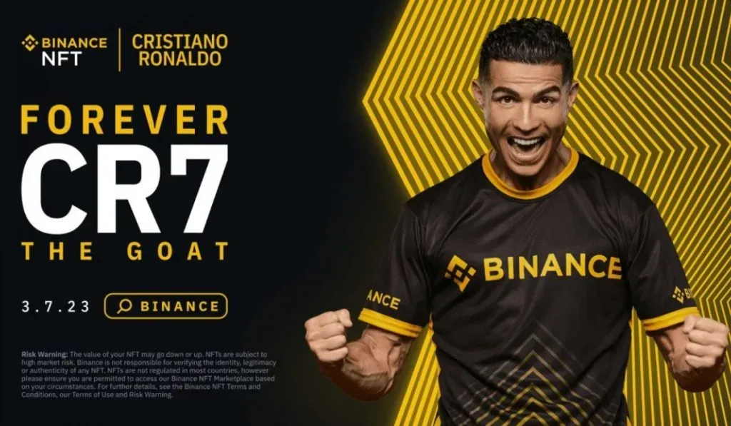 El token de CR7 anunciado por Binance: TW
