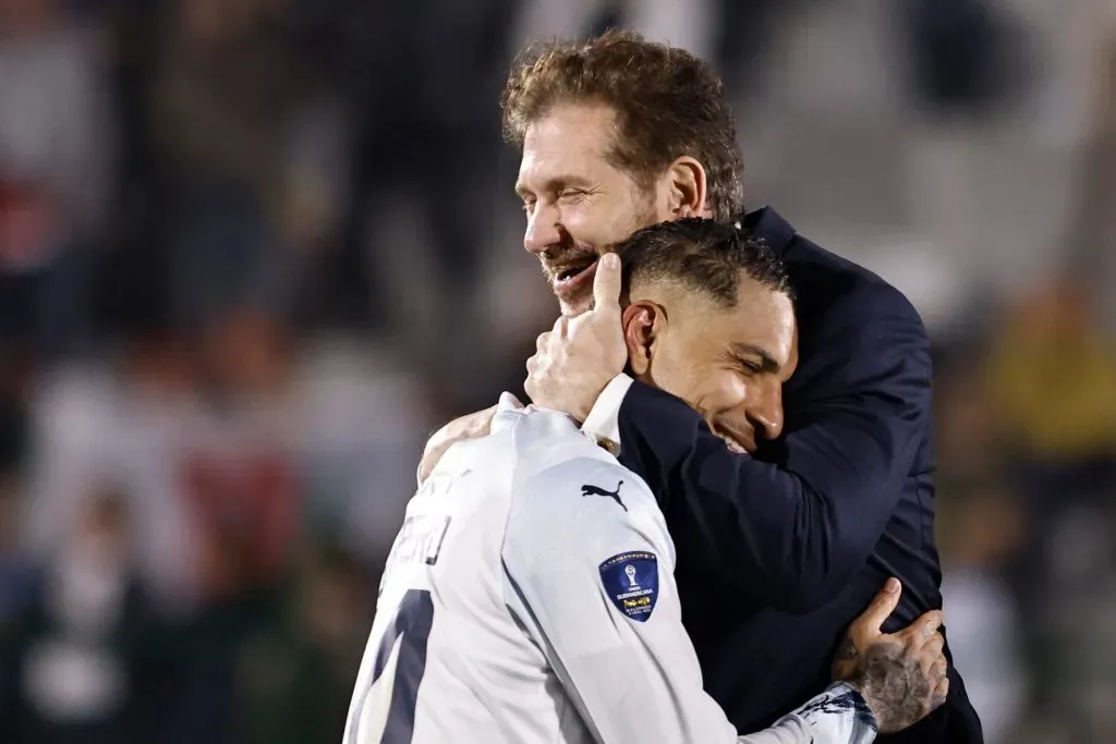 Paolo Guerrero en la celebración de la Copa Sudamericana 2023. (Foto: Getty).