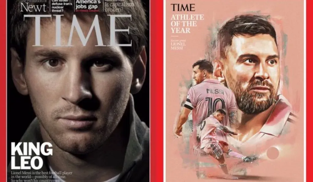 Lionel Messi y sus portadas en Time: TW
