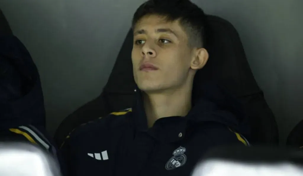 Arda Guler en el banco de suplentes del Santiago Bernabéu: Getty Images