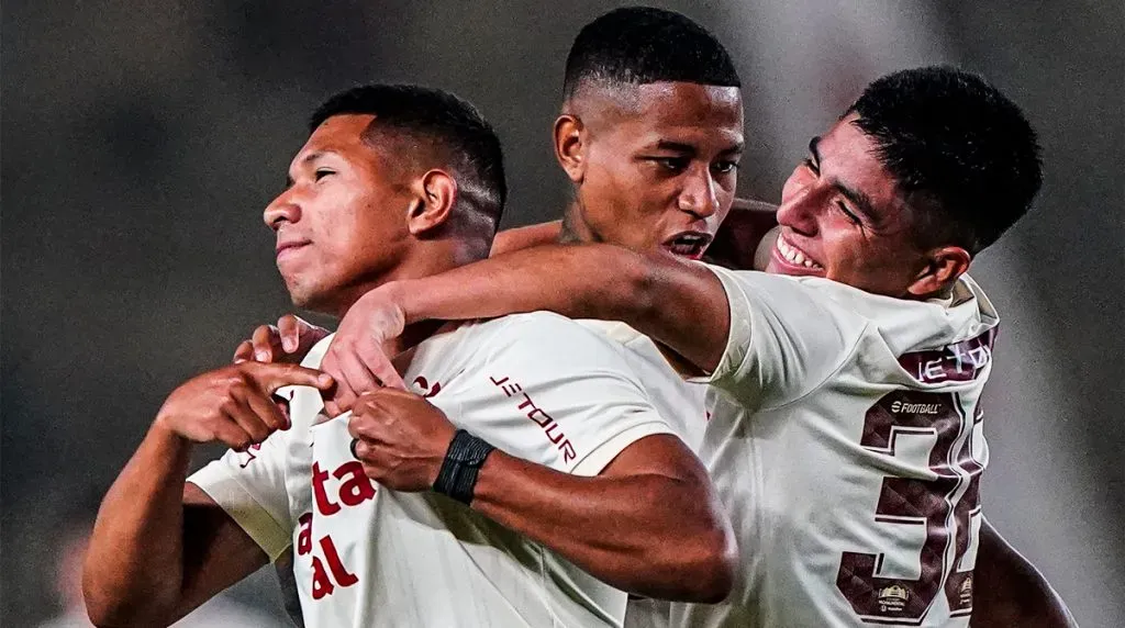 Quispe festejando un gol con Universitario. (Foto: Universitario Prensa)