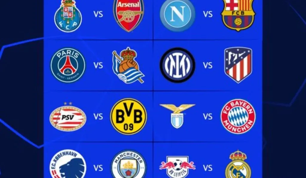 Cruces de octavos de la UEFA Champions League: UEFA