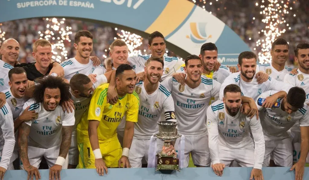 Victoria de Real Madrid ante Barcelona en la Supercopa del 2017: Getty Images