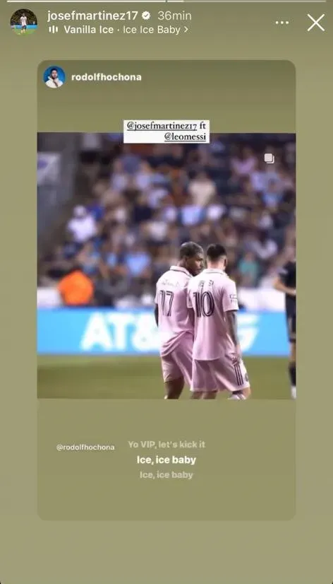 Historia de Martínez con Messi. (Foto: Instagram / @josefmartinez17)