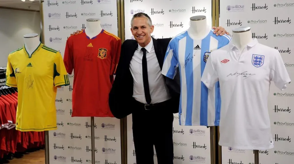 Gary Lineker anotó 10 goles en dos Mundiales. (Foto: Getty Images)